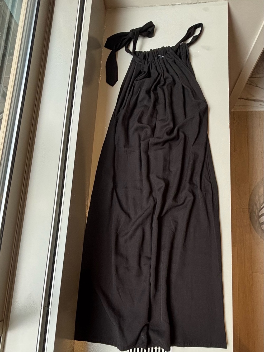 Yohji Yamamoto Limi Feu Black Halter Dress